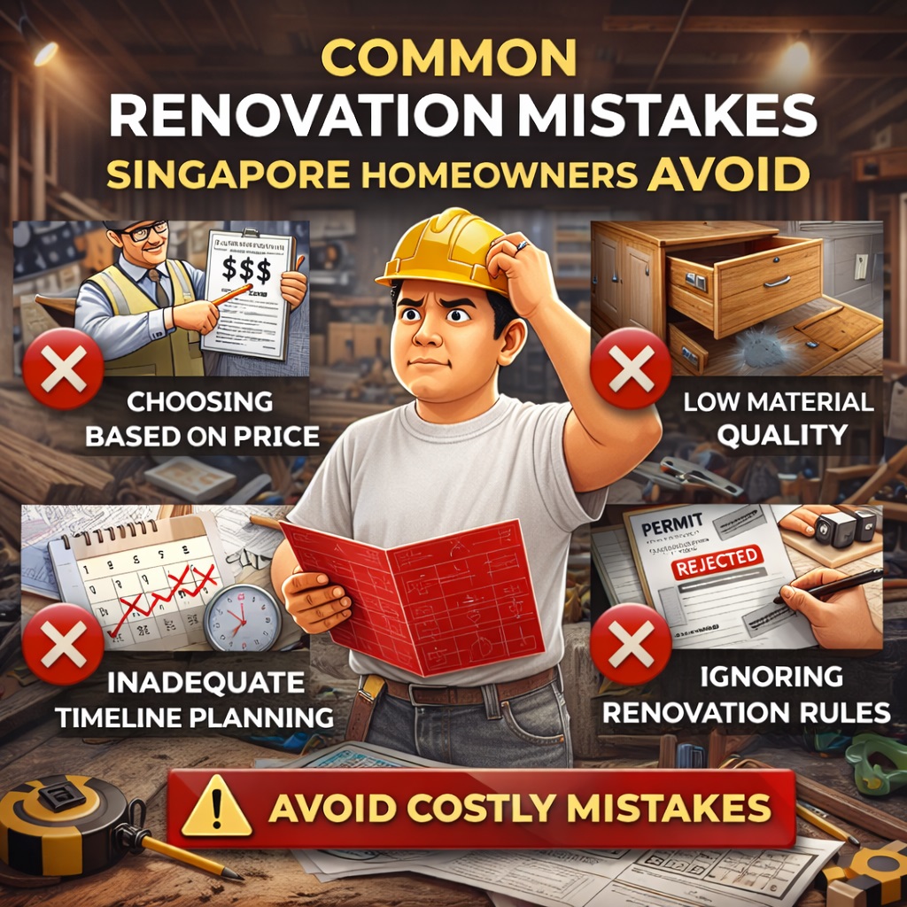 Common Renovation Mistakes Singapore Homeowners Should Avoid (2026 Guide)