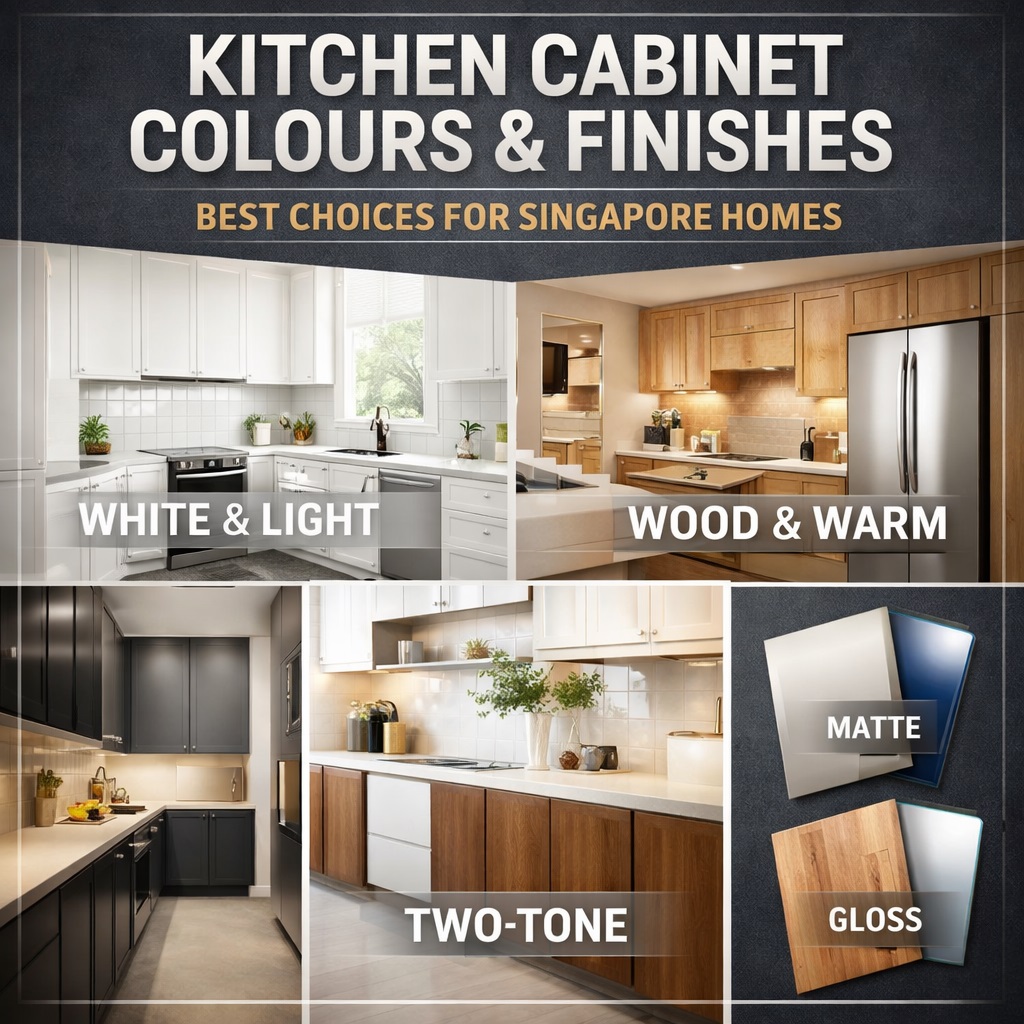 Kitchen Cabinet Colours & Finishes: What Works Best for Singapore Homes (2026 Guide)