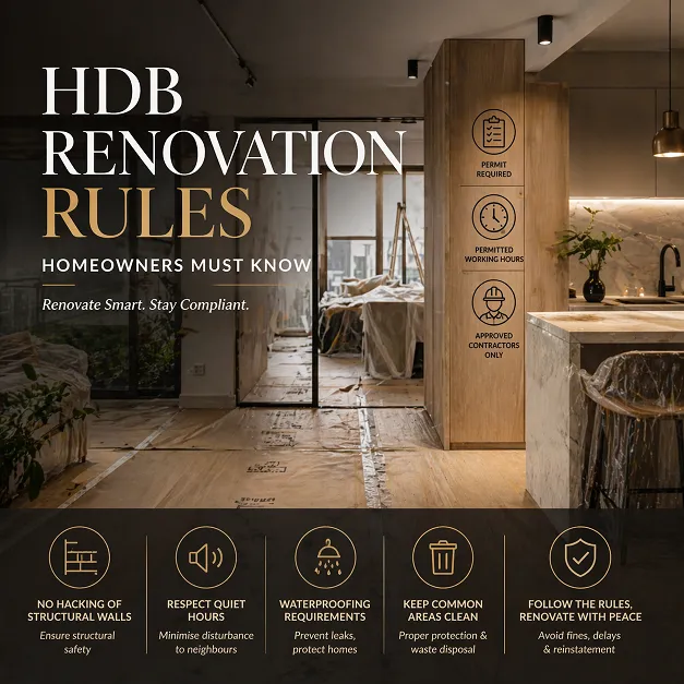 HDB Renovation Rules Homeowners Must Know (Singapore Guide)