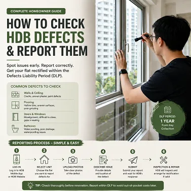 How to Check HDB Defects & Report Them (Singapore Guide)